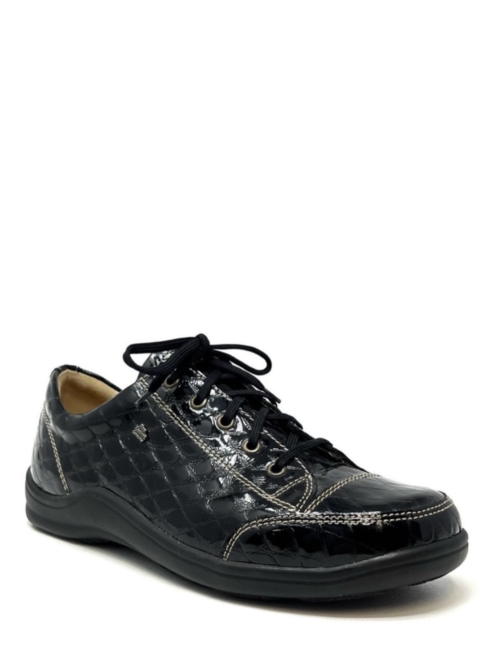 Finn Comfort Shoes Women’s Soho Sneaker Euro Size 40 = US 9-9.5 Black Patent EUC